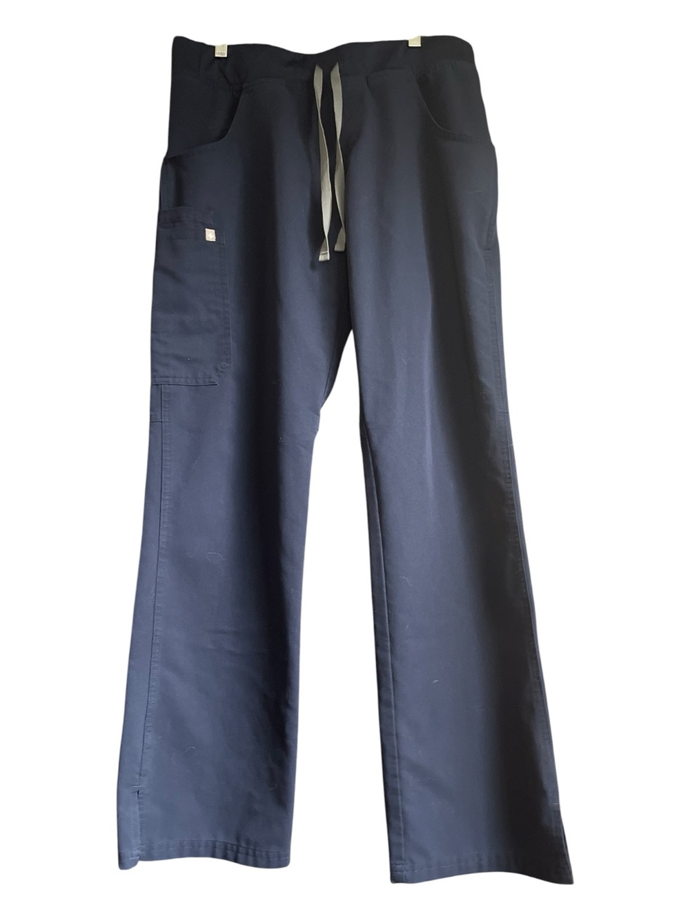 FIGS Technical Collection Navy Blue Scrub Pants Stretch Elastic Drawstring L